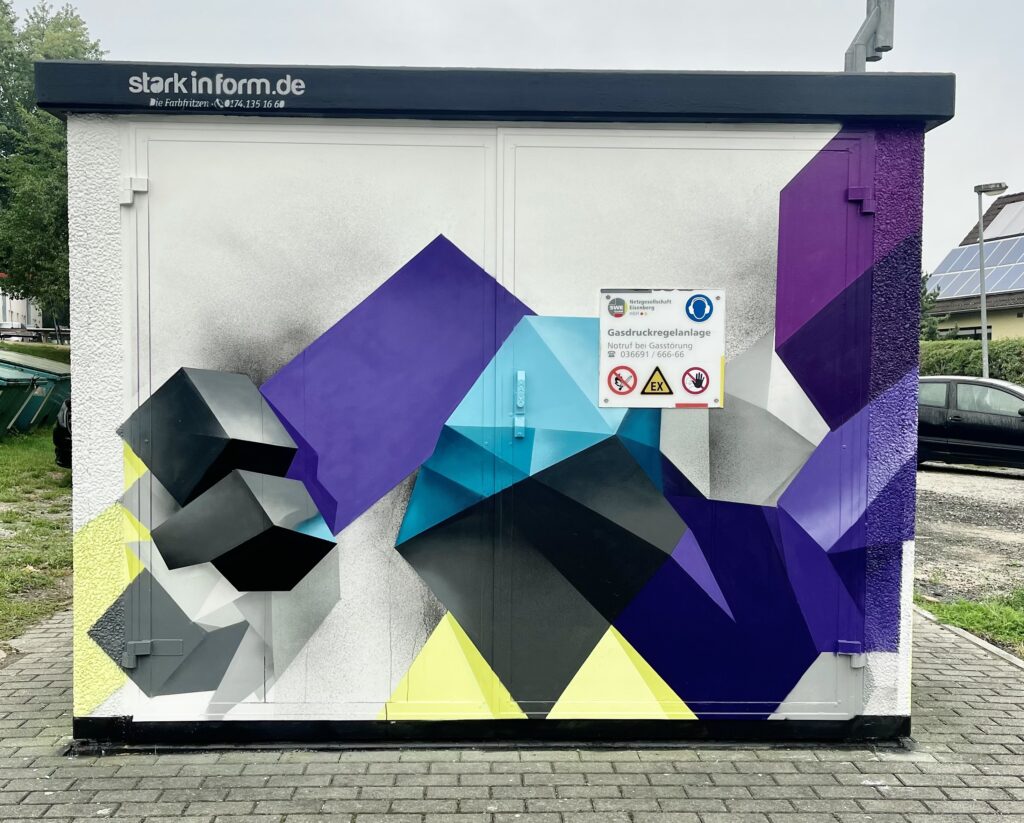 Graffiti Referenzen Thüringen – Stadtwerke Eisenberg Wandgestaltung